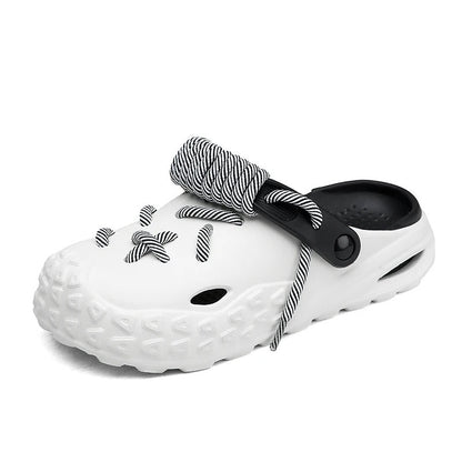 Casual men's Odyssey Laced Clogs, offering personalized comfort in a water-friendly design.