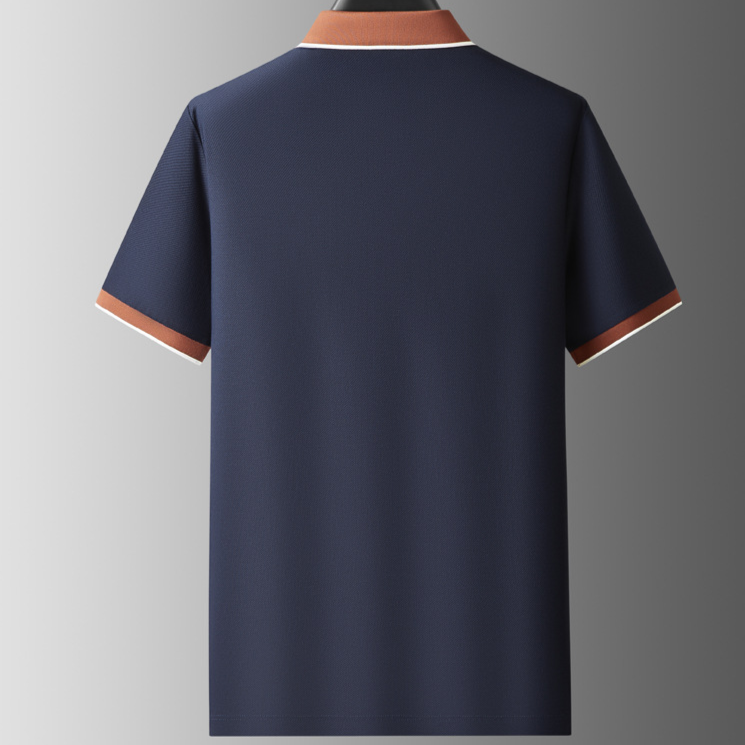 Men's Odyssey knit polo shirt. Collared, stretch-knit fabric offers comfort and style for casual & office wear.