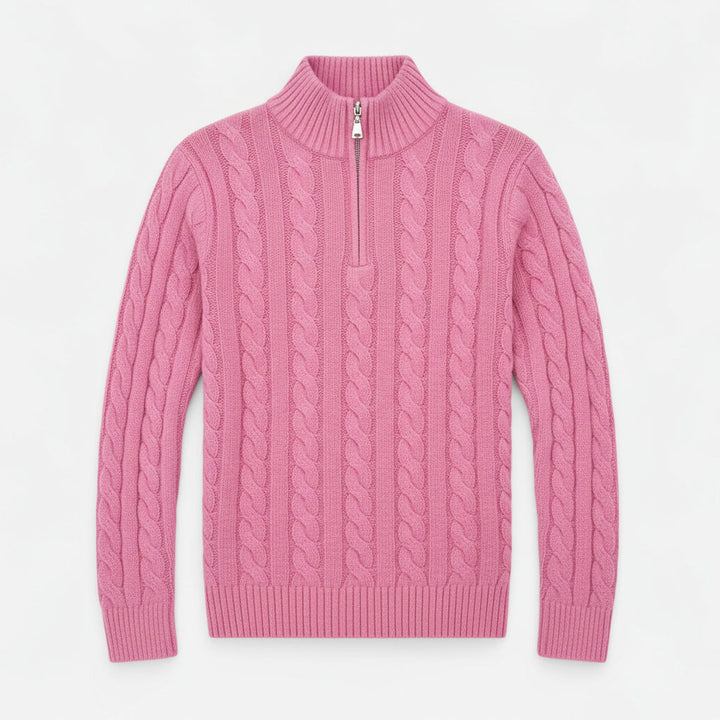 Easy-to-wear men's open-front sweater, a casual layering cardigan with delicate stitch accents.