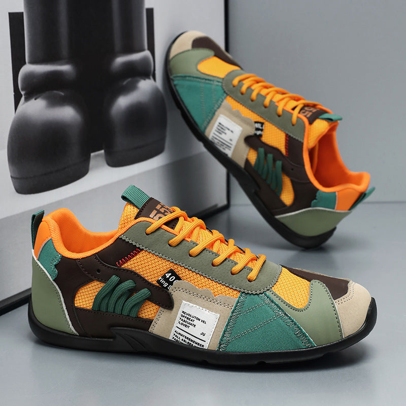 Comfortable men's retro sneakers for urban style. Durable casual footwear for daily street fashion.
