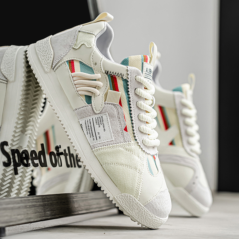 Men's Orbital comfort sneakers, Y2K multi-tone retro design, lace-up athletic shoes.