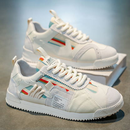 Men's Orbital retro athletic shoes, Y2K multi-tone design, casual & fashion-forward.