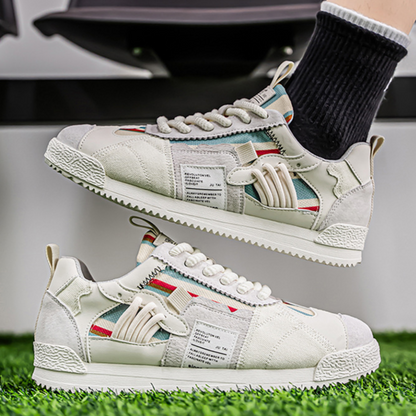 Premium Men's Orbital Y2K sneakers, multi-tone retro style, comfortable & durable.