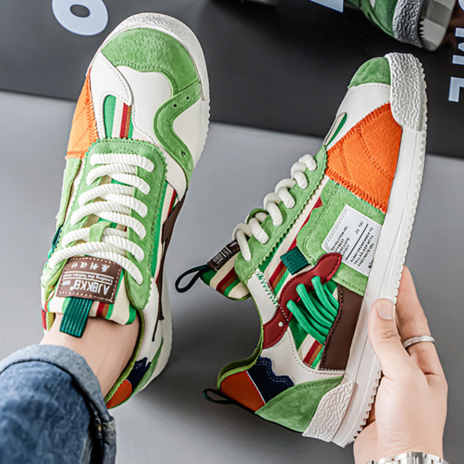 Skate style Men's Orbital Y2K sneakers, multi-tone, perfect for casual wear.