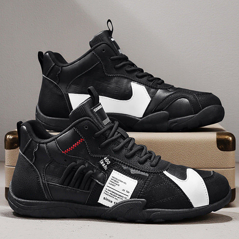 Black Men's Orbital Urban Sneakers, sleek athletic shoes for urban fashion & daily comfort.