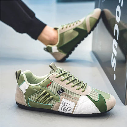 Comfortable men's green utility sneakers, a versatile addition to men's active lifestyle.