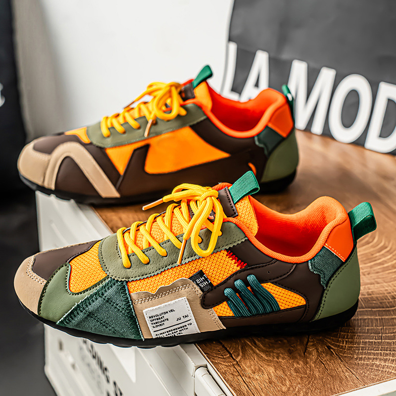 Green Men's Orbital Utility Sneakers, ideal for urban exploration and comfortable daily wear.