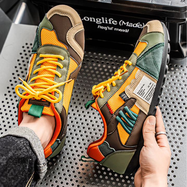 Durable Men's Orbital Utility Sneakers, blending adventure and street fashion with comfort.