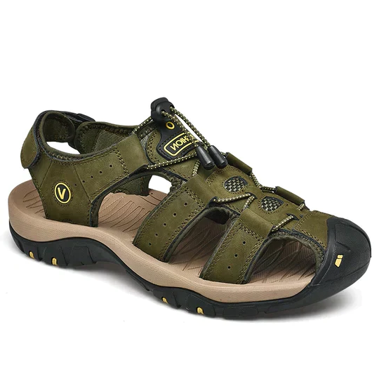 Stylish men's orthopedic sandals, designed for arch support & pain relief. Great for casual daily wear.