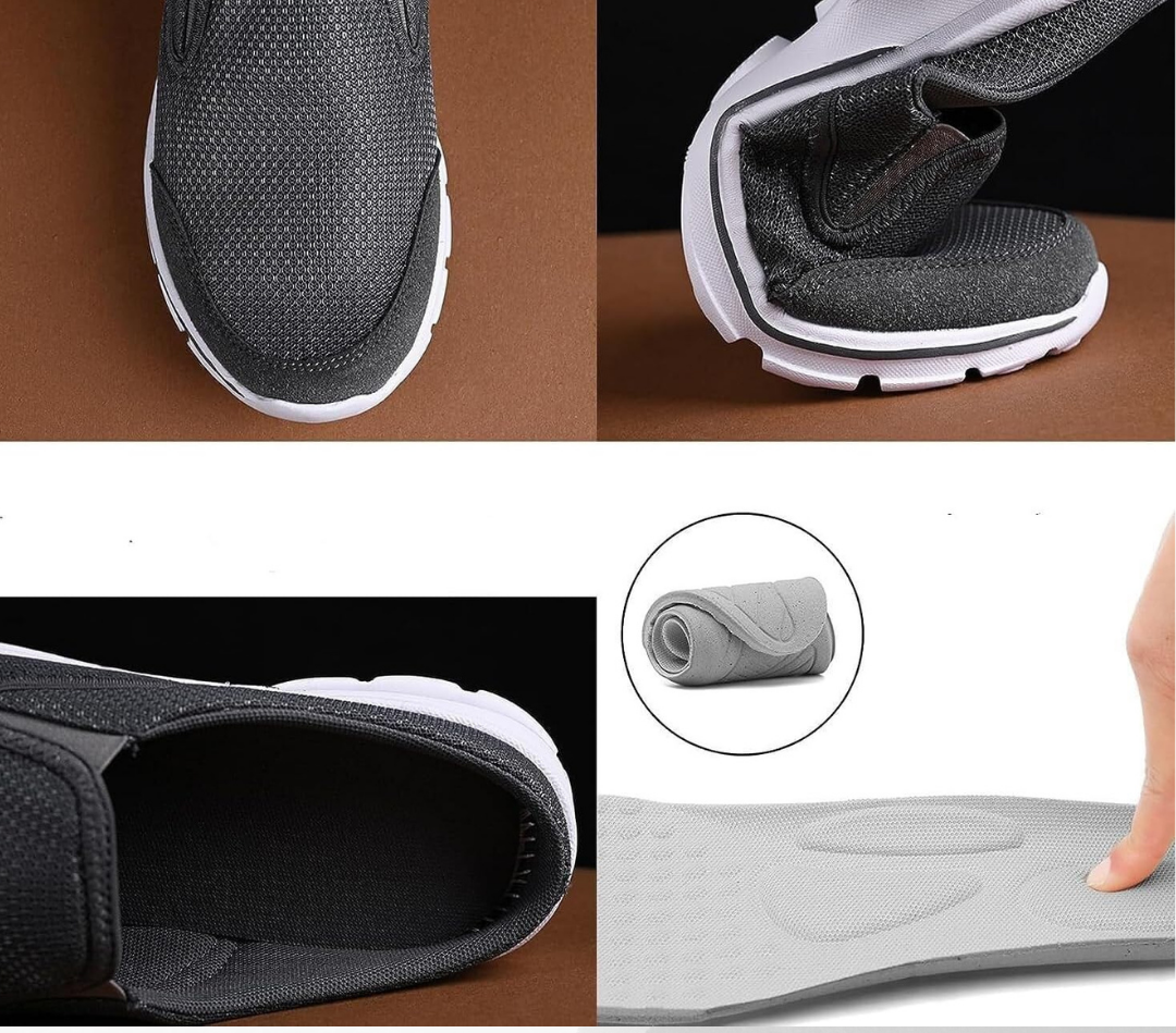 Comfortable men's walking shoes providing orthopedic support, barefoot feel & pain relief for healthy feet.