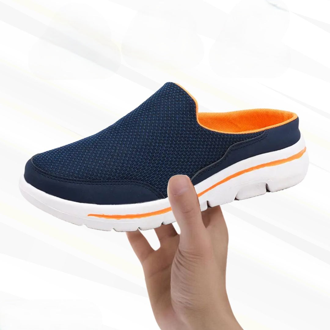 Casual men's barefoot comfort shoes with ergonomic design for optimal foot support & walking flexibility.