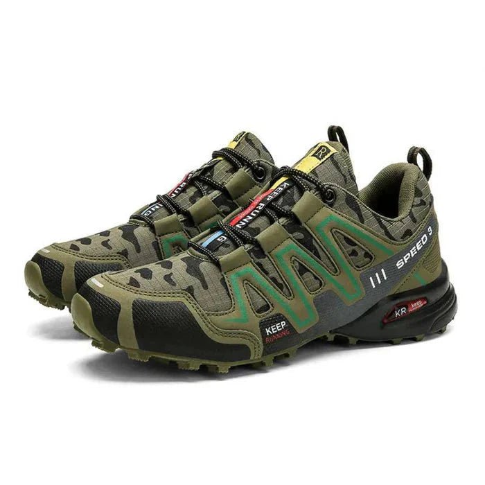 Men's orthopedic camo sneakers with cushioned sole for ultimate comfort & foot support.