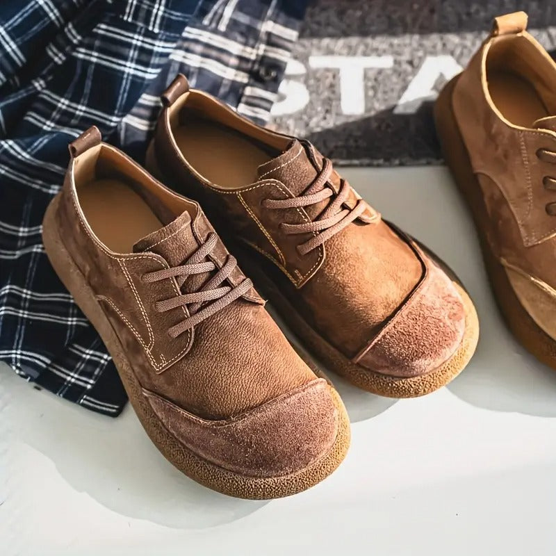 Smart men's orthopedic shoes, blending style with all-day comfort & support.