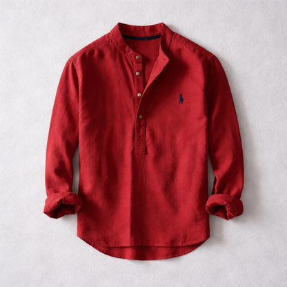 Effortless style with Soulario Men's Osaka Henley shirt. Comfortable, long-sleeve button shirt for casual everyday fashion.