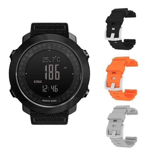Rugged men's outdoor altimeter watch with a comfortable strap, perfect for active lifestyles.