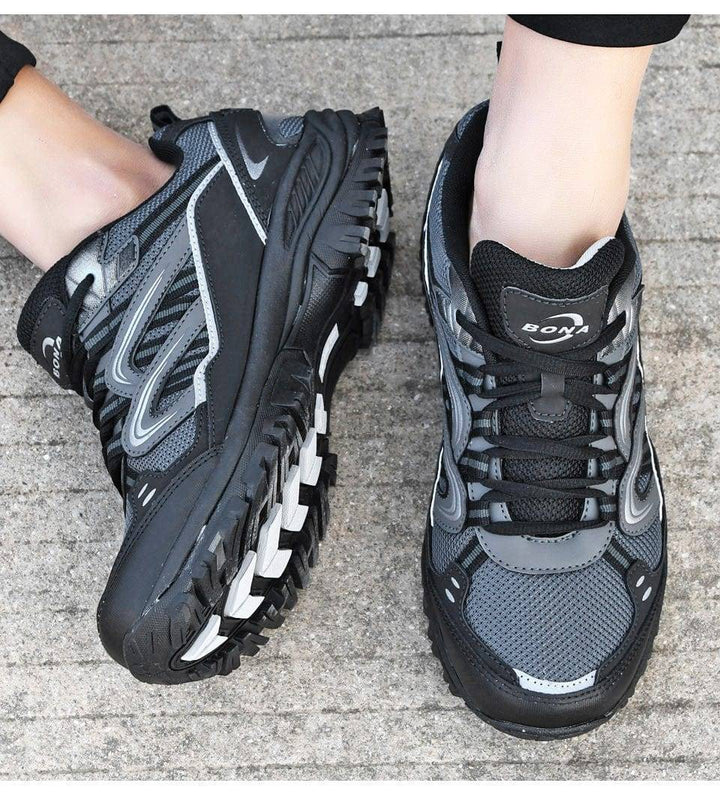 Outdoor men's footwear, trail running and hiking shoes, built for comfort and durability