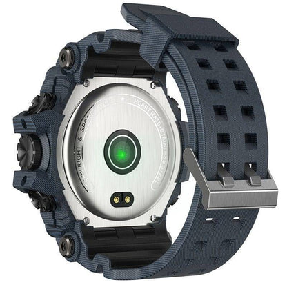 Men's waterproof smartwatch, a digital outdoor watch with heart rate tracking and adventure gear styling.