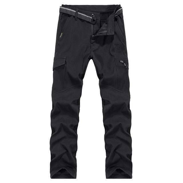 Tan men's cargo pants, rugged and durable, perfect for outdoor adventure and tactical use.