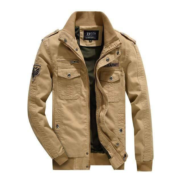 Men's casual jacket, military field style windbreaker, made from durable outdoor polyester