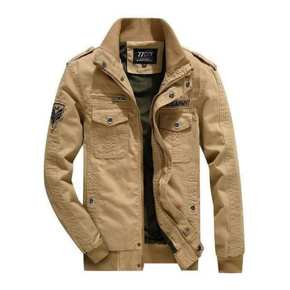 Men's casual jacket, military field style windbreaker, made from durable outdoor polyester