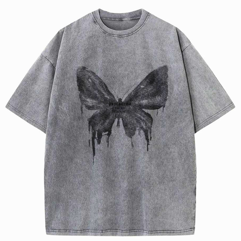 Comfortable men's oversized acid wash tee. Relaxed fit short sleeve t-shirt, ideal for casual edgy streetwear.