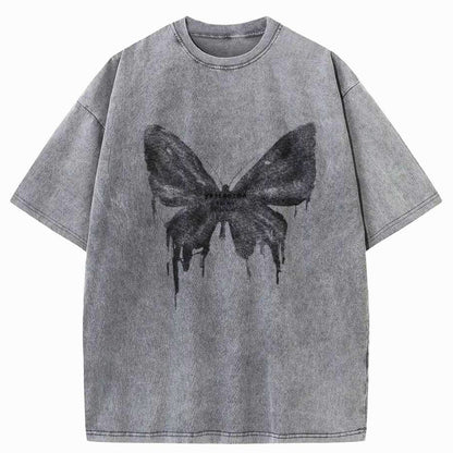 Comfortable men's oversized acid wash tee. Relaxed fit short sleeve t-shirt, ideal for casual edgy streetwear.