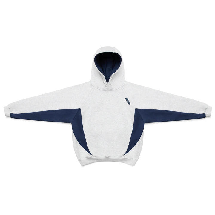 Comfortable men's oversized hoodie, contrast panels, ideal for stylish casual wear.