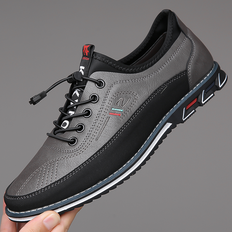 Flexible men's Oxford barefoot shoes, waterproof for versatile everyday comfort & style.