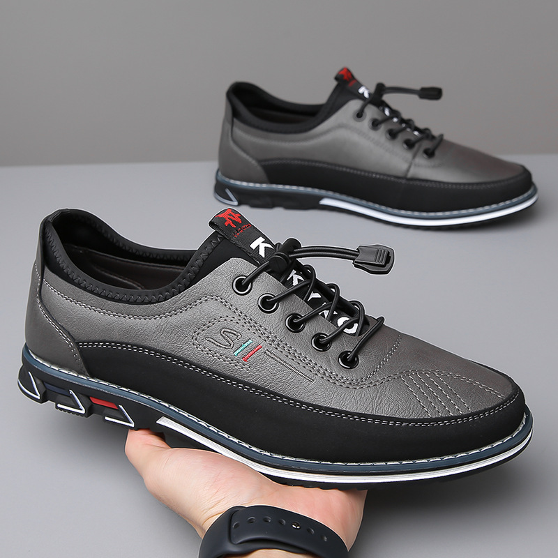 Waterproof men's sneakers, Oxford style, designed for natural movement & barefoot comfort.