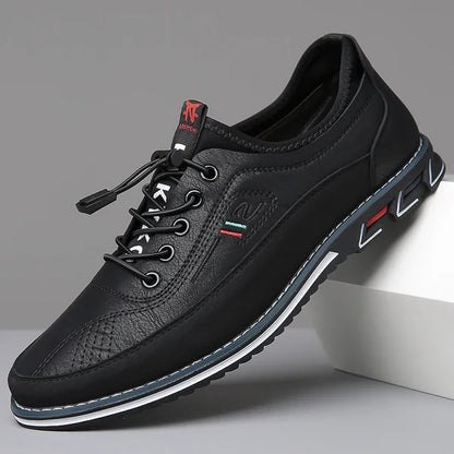 Men's casual everyday Oxford sneakers, waterproof, with flexible barefoot feel.