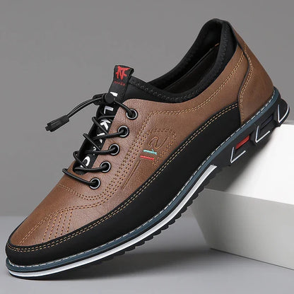 Stylish men's barefoot shoes, Oxford design, waterproof, and ideal for casual comfort.