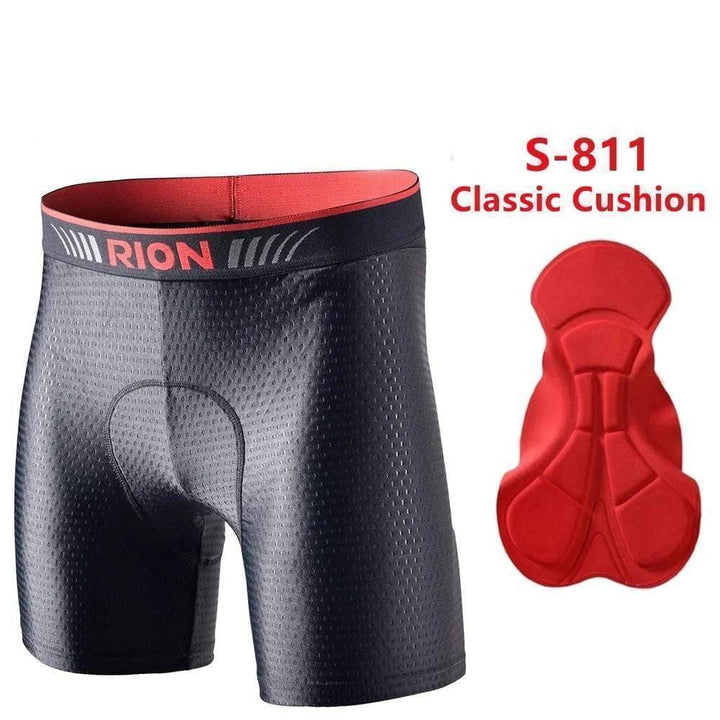 Men's padded cycling underwear shorts for comfort, breathable performance bike gear