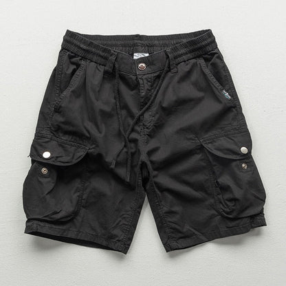 Close-up of Men's Palermo utility cargo shorts, highlighting spacious side pockets for essentials.