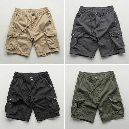 Back view of Men's Palermo cargo shorts, showcasing rear pockets & comfortable fit for versatile style.