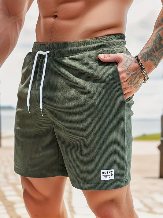 Men's Palermo comfort lounge shorts with elastic waist, relaxed fit, perfect for casual everyday wear.
