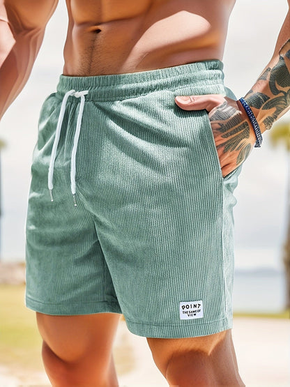 Palermo men's comfort lounge shorts, relaxed fit, elastic waist, great for casual summer wear & lounging.