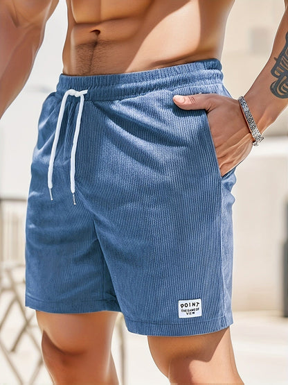 Everyday comfort Palermo men's shorts, elastic waist, versatile for casual wear, summer style & lounging.