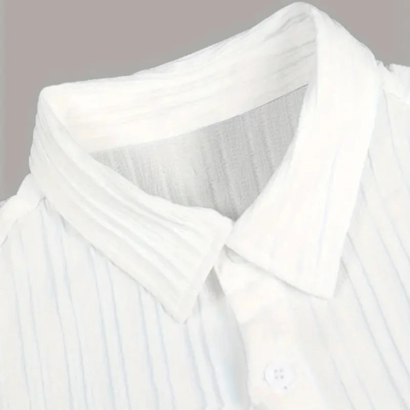 Palermo men's relaxed two-piece summer outfit, versatile and comfortable for vacation and casual style.