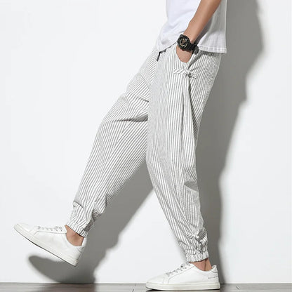 Men's Palisade pinstripe joggers, ultimate comfort, effortless style. Versatile loungewear & casual pants.