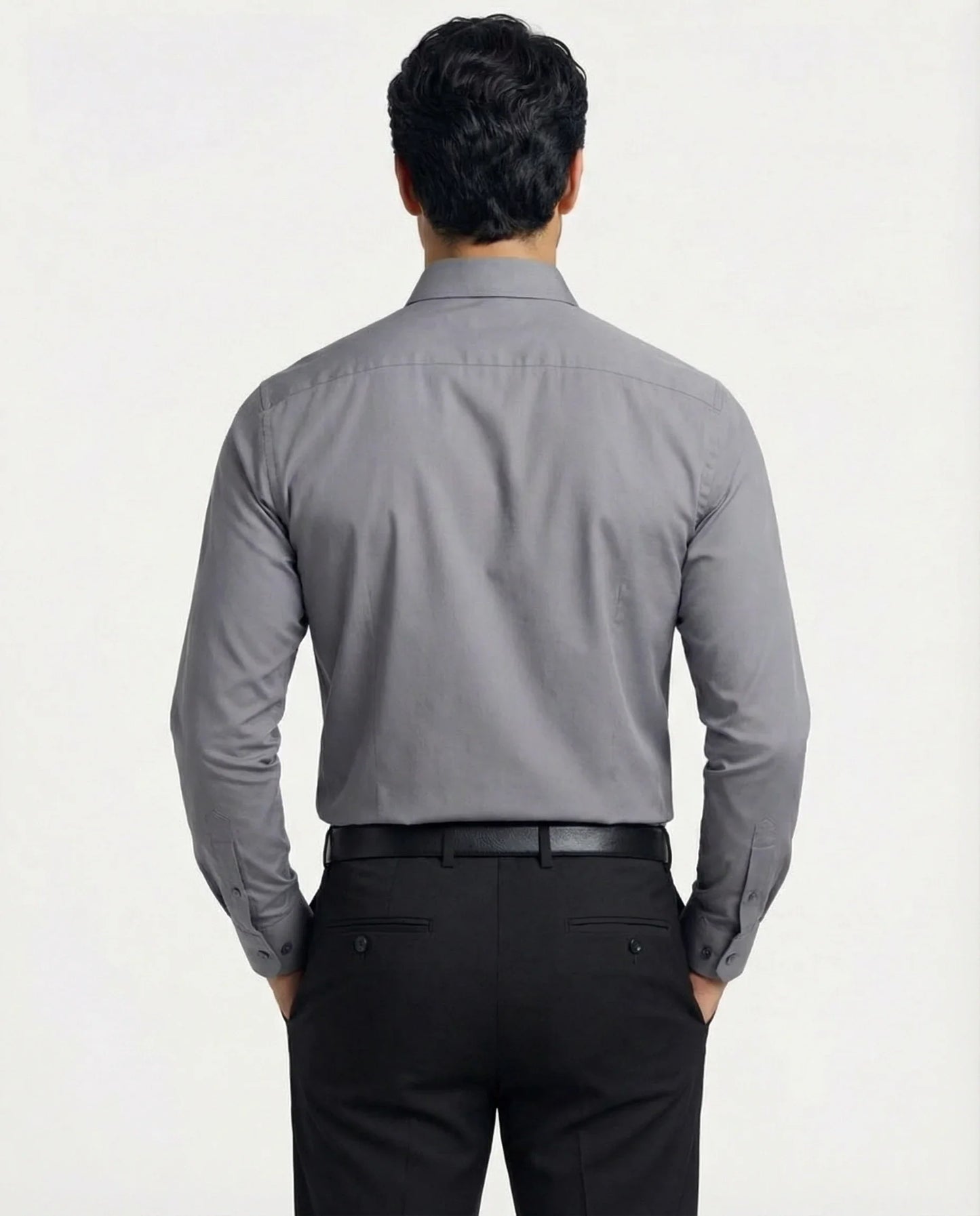 Effortless men's wrinkle-resistant dress shirt for busy professionals.