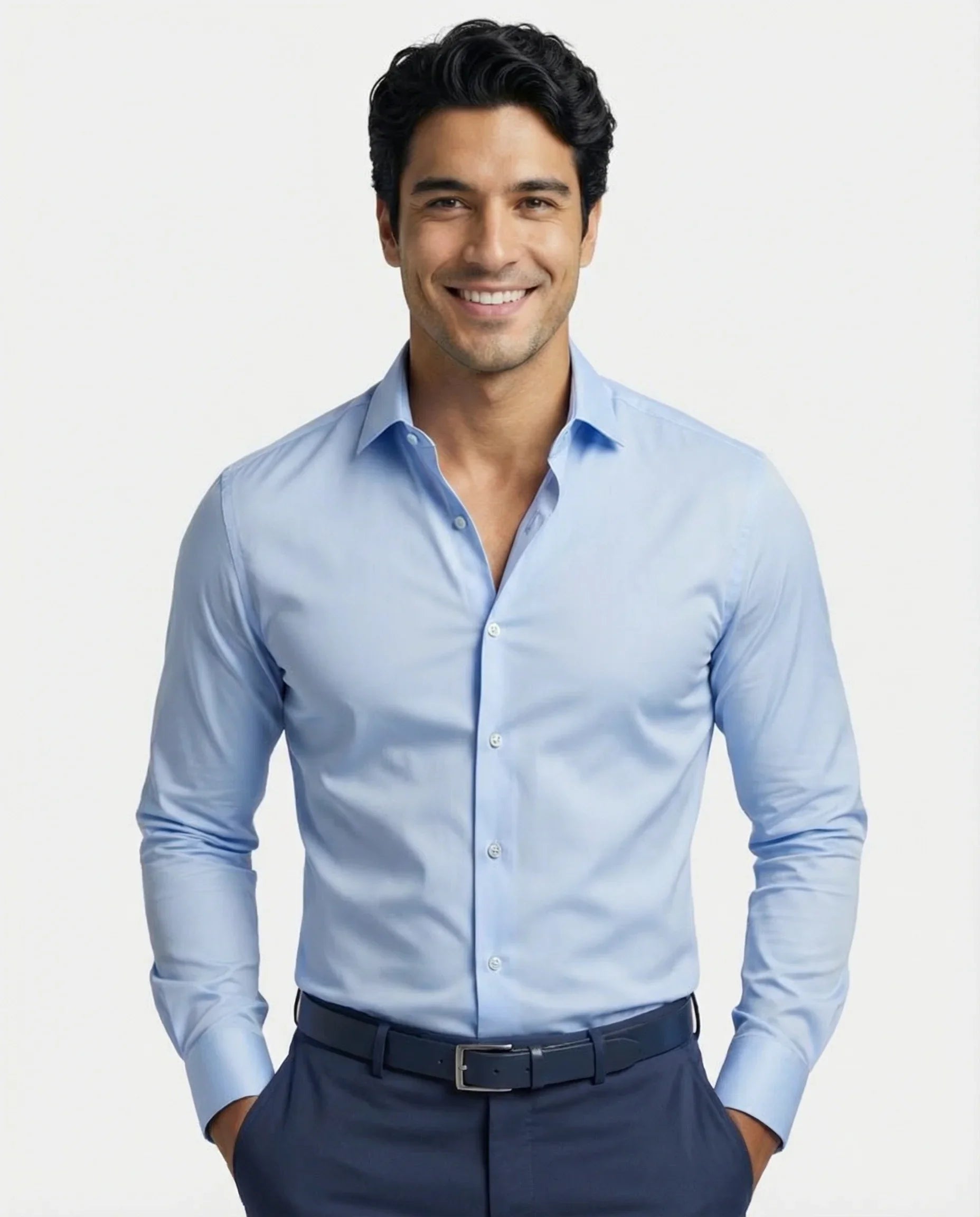 Men's versatile performance shirt, suitable for business, work & formal occasions.