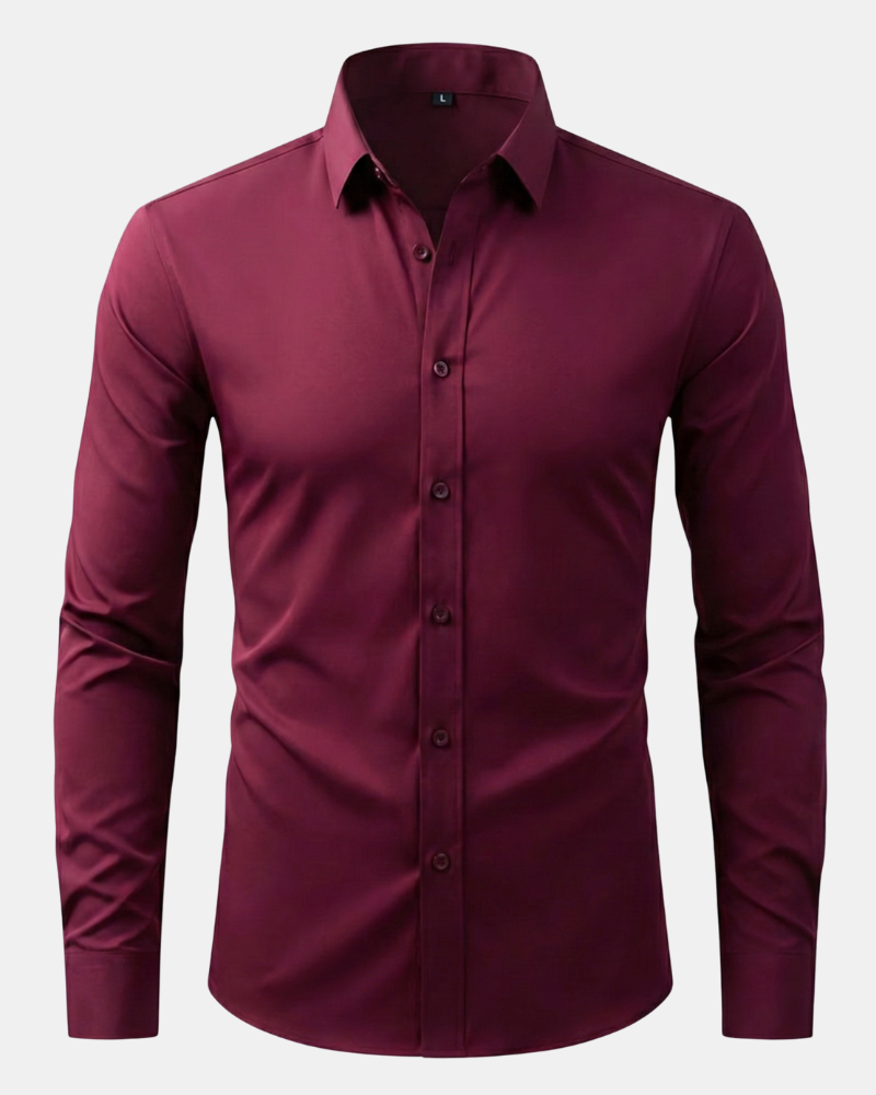 Men's essential dress shirt, featuring wrinkle resistance and ultimate comfort.