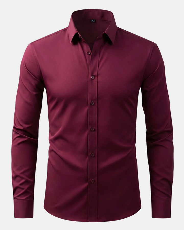 Men's essential dress shirt, featuring wrinkle resistance and ultimate comfort.