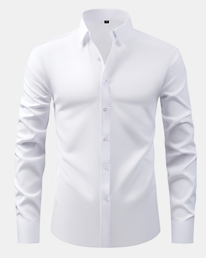 Comfortable men's formal shirt, perfect for long days at work & meetings.