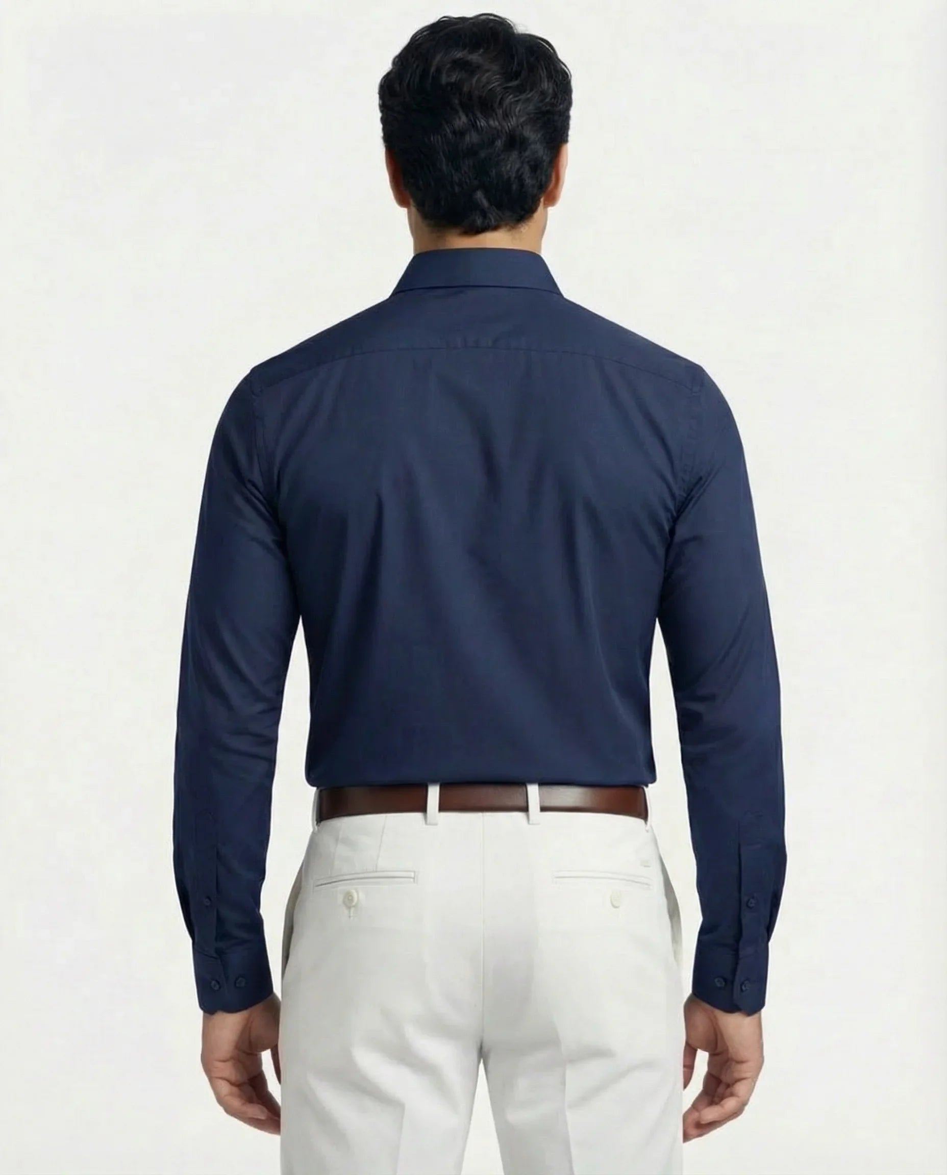 Modern men's stretch shirt, ensuring all-day comfort & wrinkle-free look.
