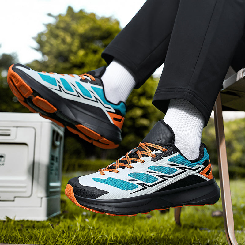High-performance men's running shoes with supportive cushioning and excellent control for athletes.