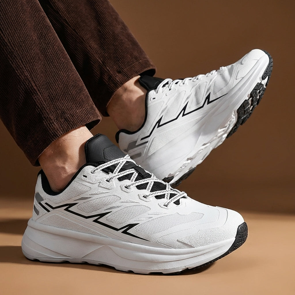 Lightweight men's performance running shoes, perfect for daily training & breathability.