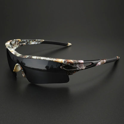 Men's performance sport sunglasses for UV protection & glare reduction, ideal for active lifestyles.
