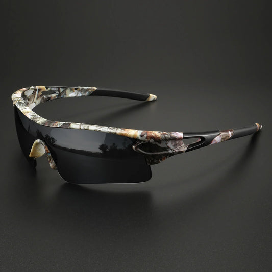 Men's performance sport sunglasses for UV protection & glare reduction, ideal for active lifestyles.