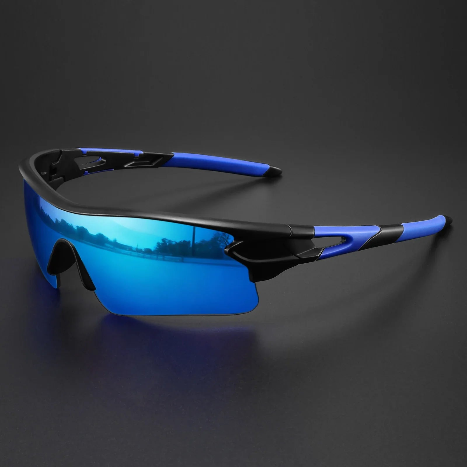 Cycling glasses: Men's performance sport sunglasses for eye protection & active use.
